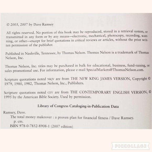 The Total Money Makeover A Proven Plan for Financial Fitness 2007 - Picture 6 of 7